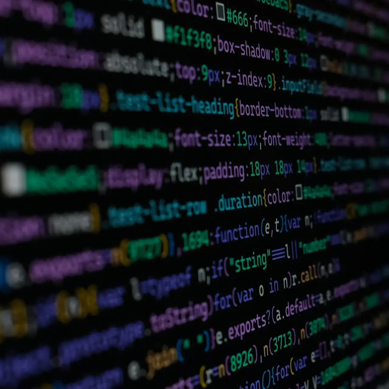 HTML, CSS & Javascript.
